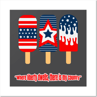 4th July popsicle fun Posters and Art